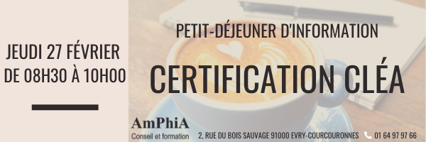 Petit-déjeuner d’information – Certification CléA
